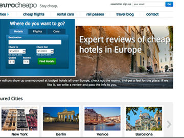 EuroCheapo fully relaunches its booking website for affordable accommodation
