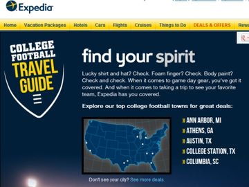Expedia heads back to school with US college football campaign, Dublin first stop