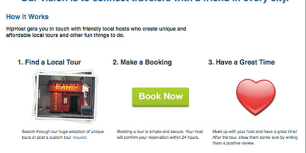 HipHost plays matchmaker between visitors and locals, suggesting custom tours