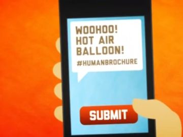 Human Brochures - another twist on the way to promote destinations using social media