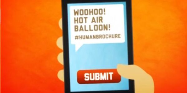 Human Brochures - another twist on the way to promote destinations using social media