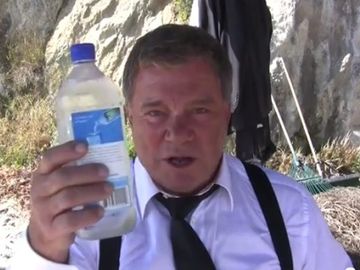 William Shatner explains Priceline return: Pretty girls with water bottles. Oh, and the people are nice