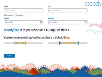 SteadyFare sells airline ticket price guarantees, like a next generation Farecast