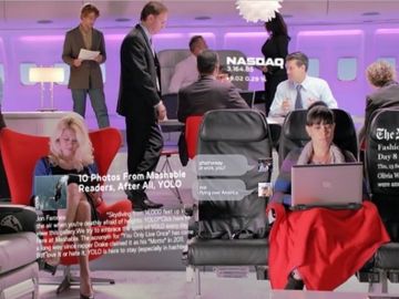 Virgin America shows off cabin experience via frequent fliers and interactive video