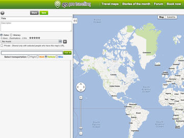 Quirky travel mapping application allows travelers to visualize trip planning