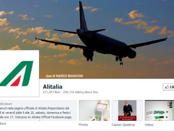 Alitalia wanted to enjoy its biggest promotion ever, found itself on the end of a Facebook calamity