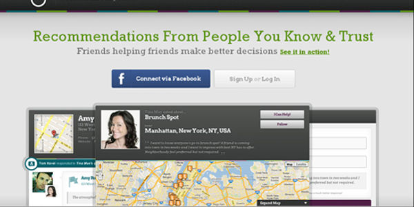 Villij, a tool for friend-sourcing recommendations, talks business