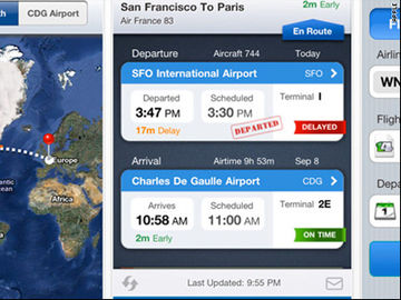 The most popular air travel apps by actual iPhone usage