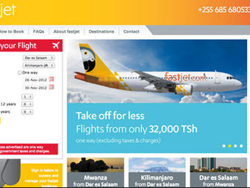 African airline Fastjet launches with digital push by Bozboz, following the easyJet model