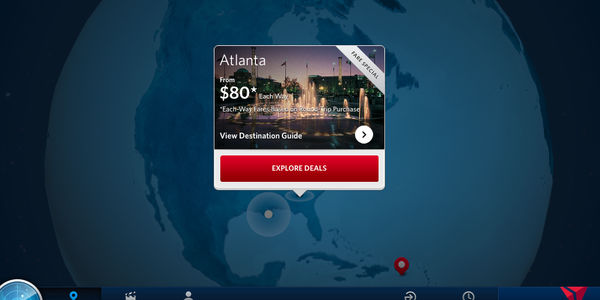 Glass bottom jet! Delta's new iPad app aggregates features for a wholly device-specific experience