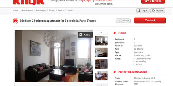 Fast-growing Knok thinks it can disrupt the home exchange market