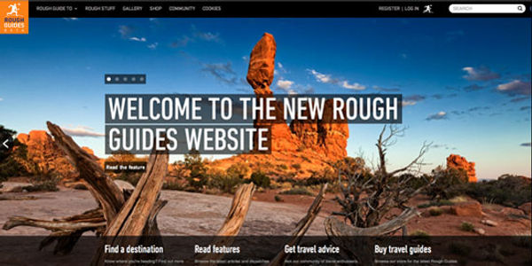 Rough Guides overhauls its website, bringing a fresh look to its guidebook content