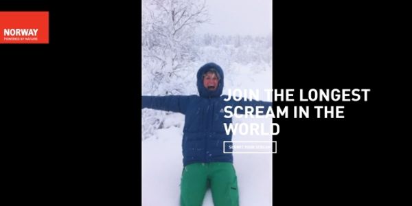 Forget shoutouts - VisitNorway is going for the longest scream with latest campaign [VIDEO]