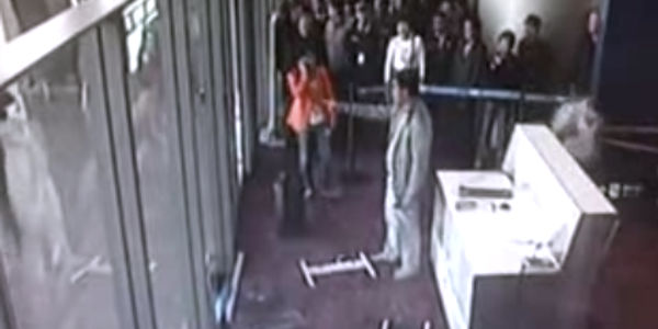 Chinese official loses his cool and smashes gate systems at airport [VIDEO]