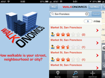 Walkonomics: A new app aggregates community data on walkable streets