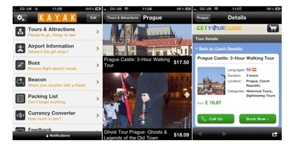Kayak ends tours and activities on mobile via GetYourGuide, cites low popularity with users
