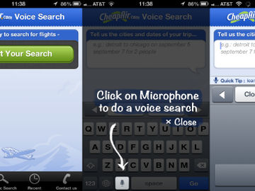 Voice activated flight search portends of tech-to-come