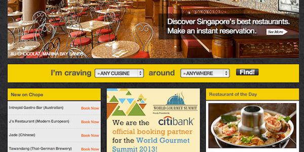 Online restaurant reservation portal Chope bags $2.5 million investment boost