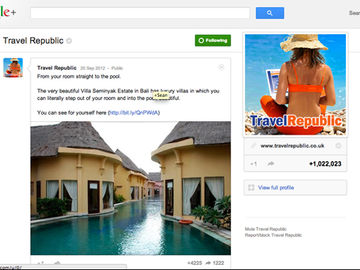 Case study: Travel Republic hits 1 million followers on Google+, a UK agency first