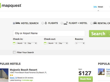 Priceline inventory to appear in MapQuest products
