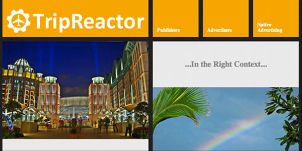 TripReactor helps sites generate revenue with native advertising