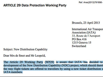 IATA's NDC faces privacy concerns in Europe
