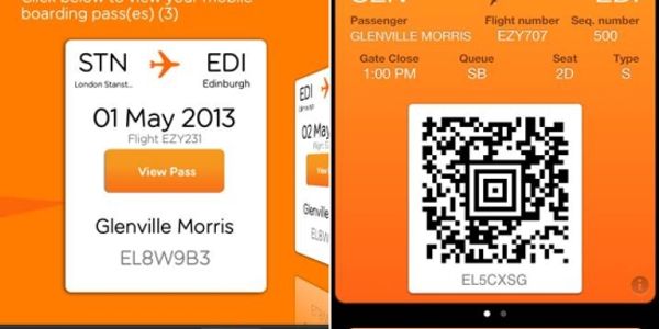 EasyJet mobile boarding pass trial includes Passbook integration