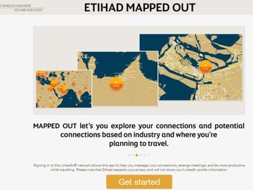 Etihad teams with LinkedIn for online mapping tool