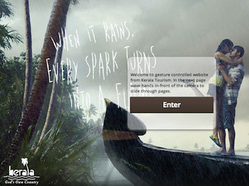 Behold the gesture controlled tourism website