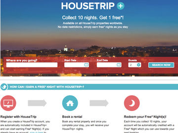 HouseTrip rewards loyalty with new program - and 3,000 free nights
