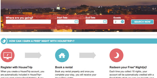 HouseTrip rewards loyalty with new program - and 3,000 free nights
