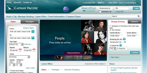 Cathay Pacific announces major site upgrade, includes planned weekend outage