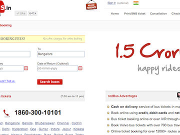 RedBus, selling a million bus tickets every single month, sold to IbiboGroup