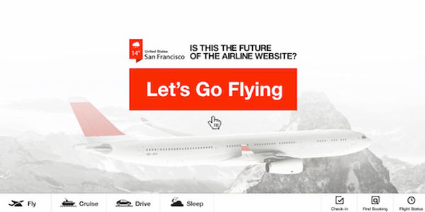 The airline website of the future - A concept design [VIDEO]