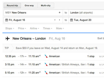 Google updates Flight Search, offering more depth for flight selection