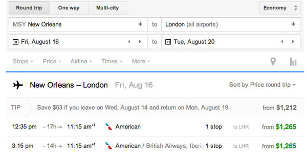 Google updates Flight Search, offering more depth for flight selection