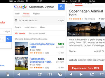 Google debuts Hotel Finder on mobile, updates UX