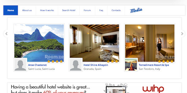 Roomize, a social network for hoteliers to exchange rooms for free