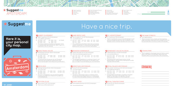 Suggestme takes digital travel info analog by offering personalized printed maps