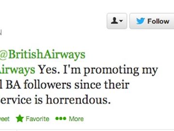 [UPDATED] Extreme social: Passenger buys promoted tweet to poke British Airways about lost luggage