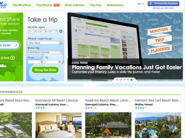 MiniTime takes the sting out of family travel with age-appropriate recommendations, tips and bookings