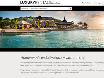 HomeAway launches global luxury vacation rental portal