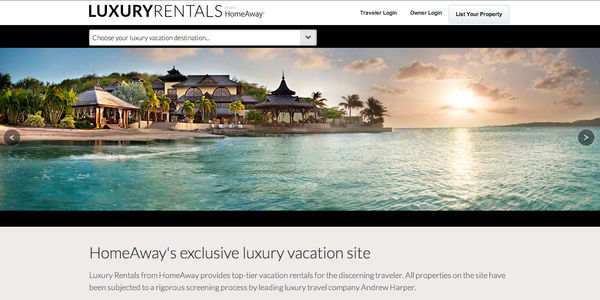 HomeAway launches global luxury vacation rental portal