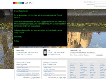Farewell Dopplr - a pioneer of social travel