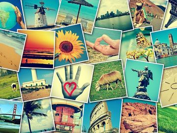 How to creatively organize Instagram pictures into a travel video