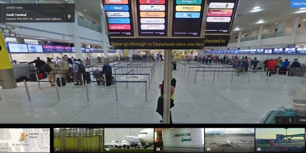 Gatwick Airport has a claim to fame - largest use of Google Indoor Streetview