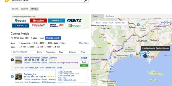 Bing comes out fighting, integrates TripAdvisor hotel metasearch tool