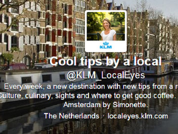 KLM turns to destination tips via LocalEyes service on Twitter