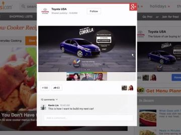 Brands to display Google+ posts on ads across Google network