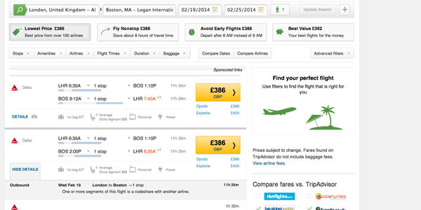 TripAdvisor Flights gets a new look [UPDATED with corrections]